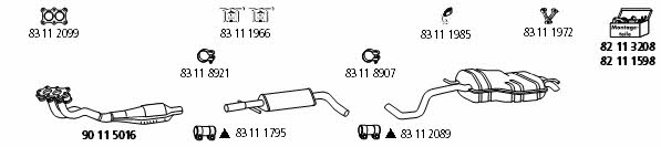 HJS Leistritz VW_456 Exhaust system VW456