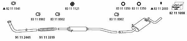  VW_46 Exhaust system VW46