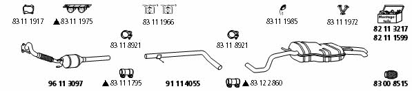 HJS Leistritz VW_469A Exhaust system VW469A