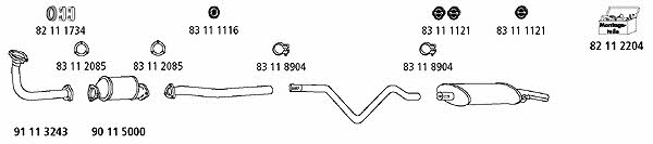 HJS Leistritz VW_534 Exhaust system VW534