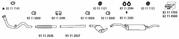  VW_603 Exhaust system VW603