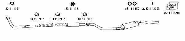  VW_96 Exhaust system VW96