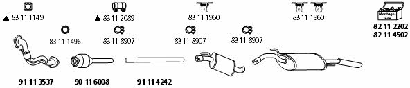  VW_979 Exhaust system VW979