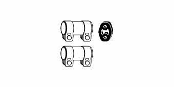 HJS Leistritz 82 11 9809 Fitting kit for silencer 82119809