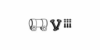 HJS Leistritz 82 11 9843 Fitting kit for silencer 82119843