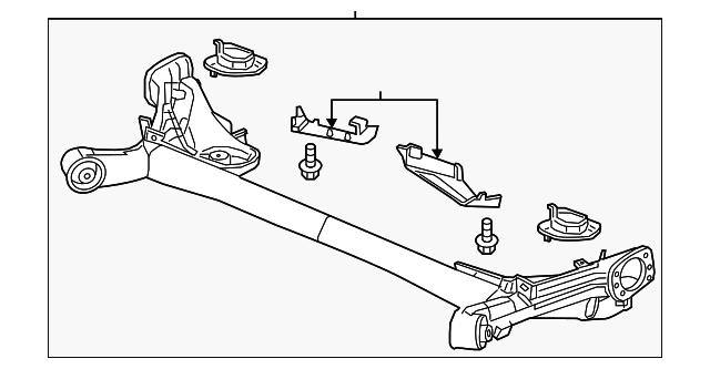 Honda 42100-T7W-A10 BEAM ASSY-, RR- AXLE 42100T7WA10 42100T7WA10 Honda BEAM ASSY-, RR- AXLE