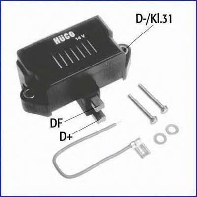 Alternator regulator Peugeot 504: 130694 Huco Generator regulator