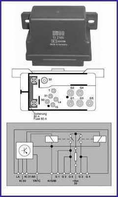 132165 Huco Glow plug relay