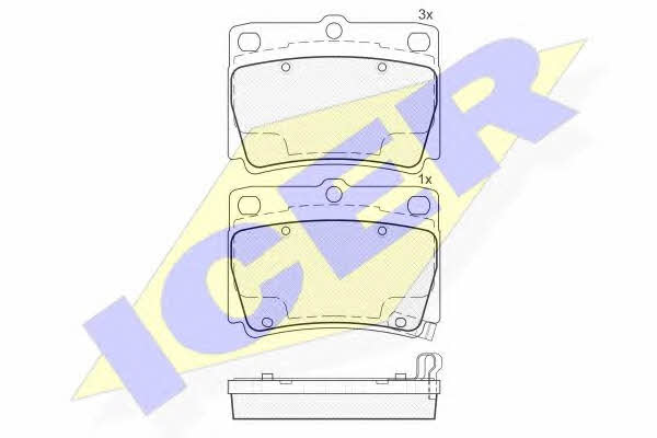 Icer 181719 Brake Pad Set, disc brake 181719