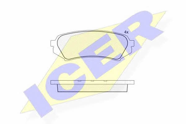 Icer 181734 Brake Pad Set, disc brake 181734