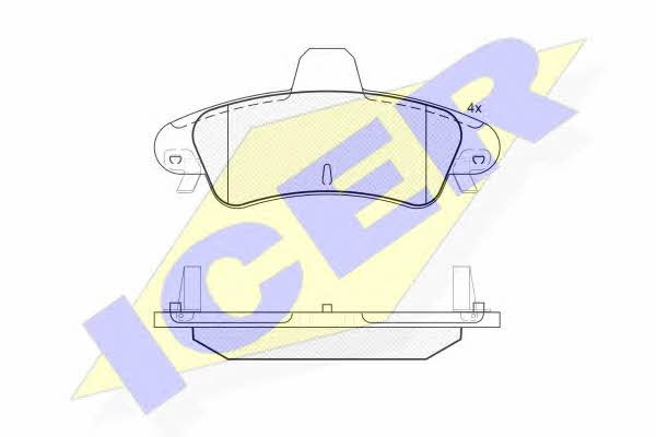 Icer 181735-204 Brake Pad Set, disc brake 181735204