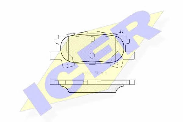 Icer 181751 Brake Pad Set, disc brake 181751