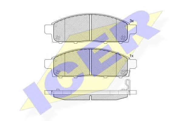 Icer 181784 Brake Pad Set, disc brake 181784