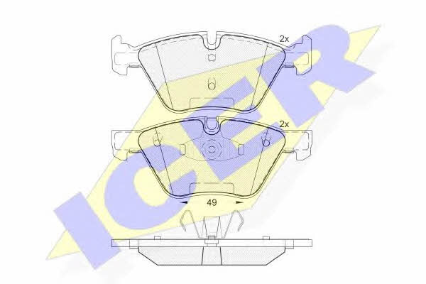 Icer 181795 Brake Pad Set, disc brake 181795