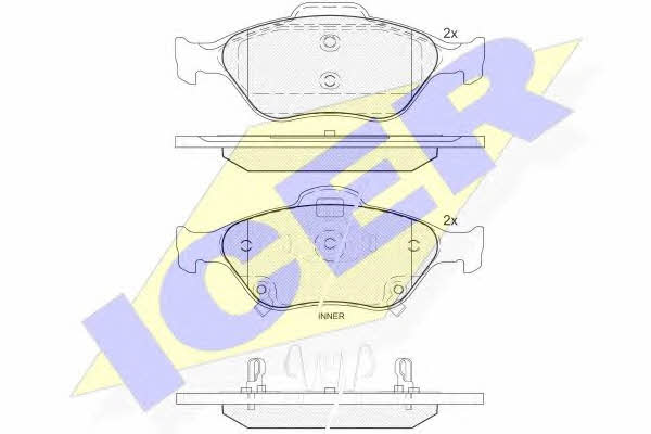 Icer 181877 Brake Pad Set, disc brake 181877