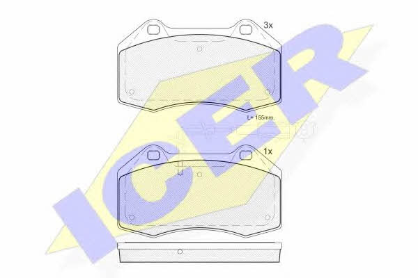 Icer 181879 Brake Pad Set, disc brake 181879