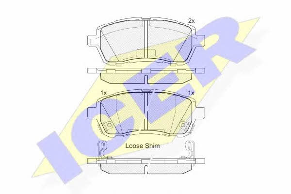 Icer 181881-200 Brake Pad Set, disc brake 181881200