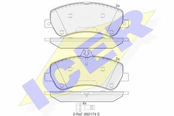 Icer 181917 Brake Pad Set, disc brake 181917