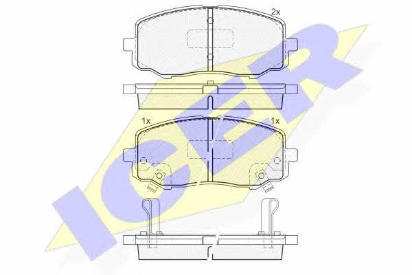 Icer 181937 Brake Pad Set, disc brake 181937