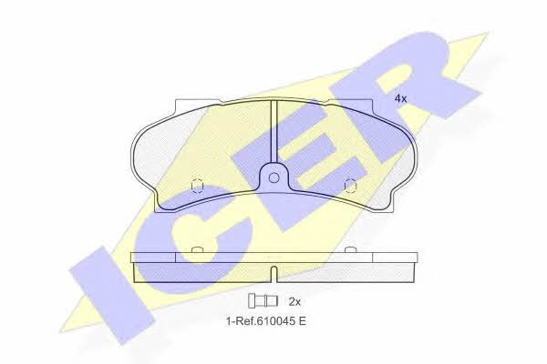 Icer 140187 Brake Pad Set, disc brake 140187