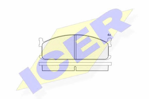 Icer 140521 Brake Pad Set, disc brake 140521