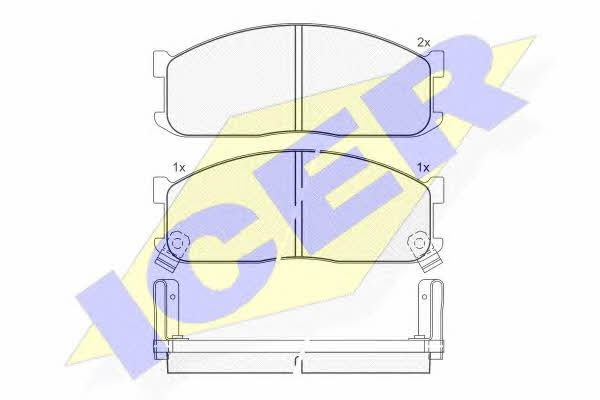 Icer 140690 Brake Pad Set, disc brake 140690