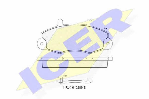 Icer 140896-203 Brake Pad Set, disc brake 140896203