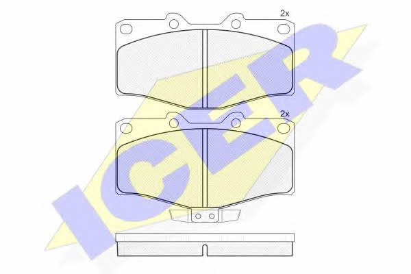 Icer 141006 Brake Pad Set, disc brake 141006