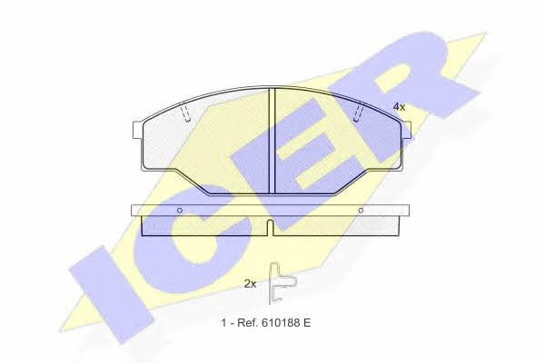 Icer 141009 Brake Pad Set, disc brake 141009