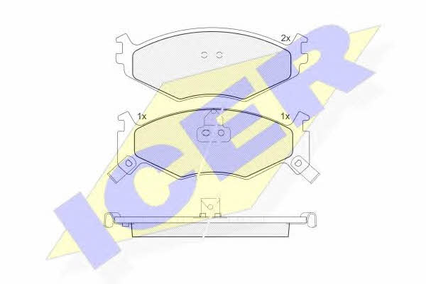 Icer 141056-205 Brake Pad Set, disc brake 141056205