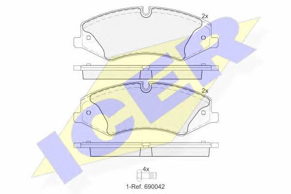 Icer 181957 Brake Pad Set, disc brake 181957