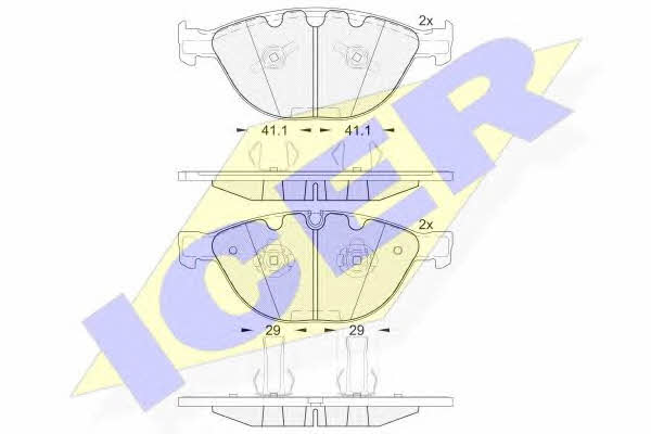 181972 Icer Brake pad set