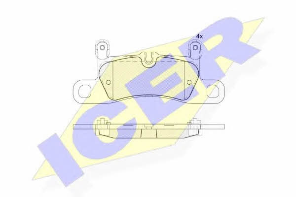 Icer 181987-203 Brake Pad Set, disc brake 181987203