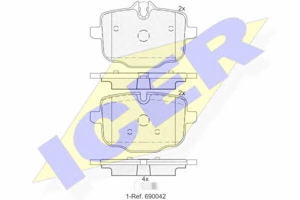 Icer 182005 Brake Pad Set, disc brake 182005