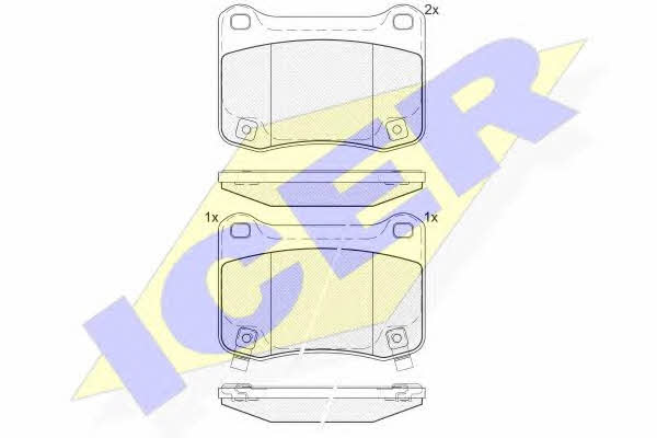 Icer 182015 Brake Pad Set, disc brake 182015