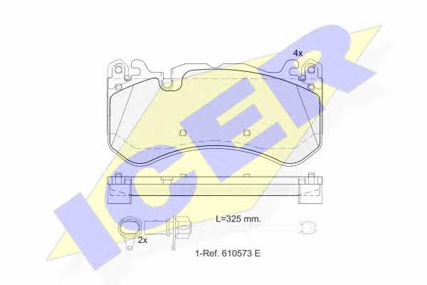 Icer 182079-203 Brake Pad Set, disc brake 182079203