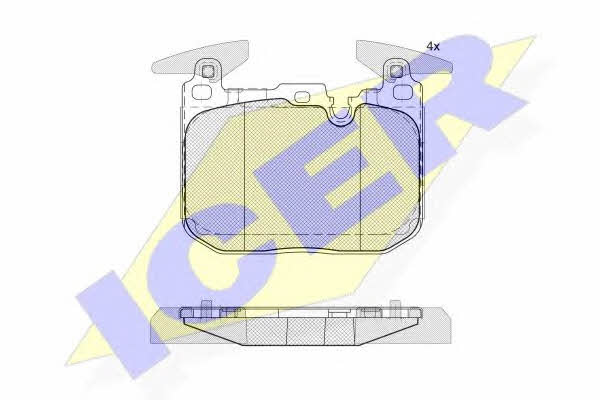 Icer 182093-200 Brake Pad Set, disc brake 182093200