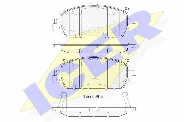 Icer 182153 Brake Pad Set, disc brake 182153