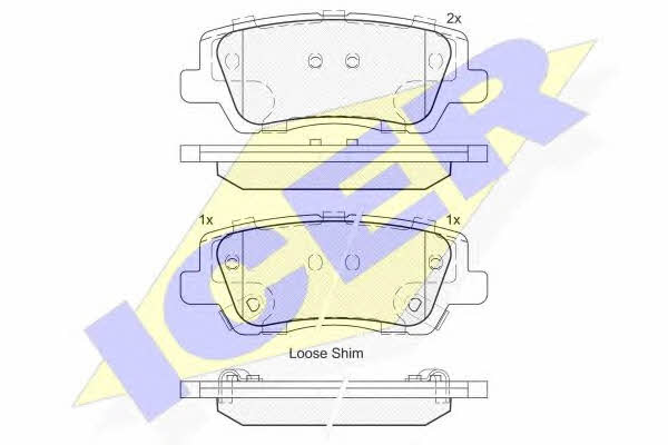 Icer 182157 Brake Pad Set, disc brake 182157