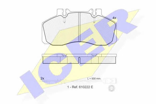 Icer 151080-110 Brake Pad Set, disc brake 151080110