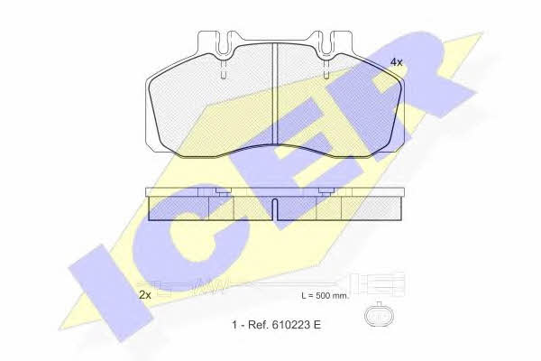 Icer 151080-111 Brake Pad Set, disc brake 151080111