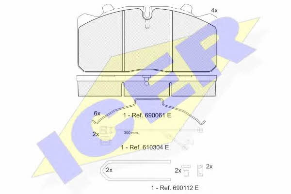 Icer 151253-122 Brake Pad Set, disc brake 151253122