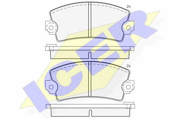 Icer 180052 Brake Pad Set, disc brake 180052