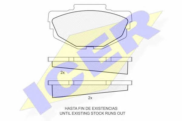 Icer 180069 Brake Pad Set, disc brake 180069