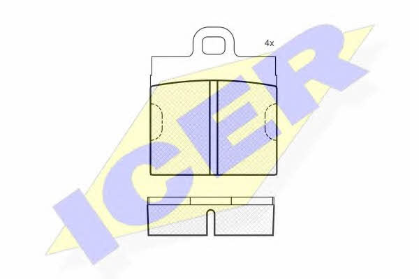 Icer 180085 Brake Pad Set, disc brake 180085