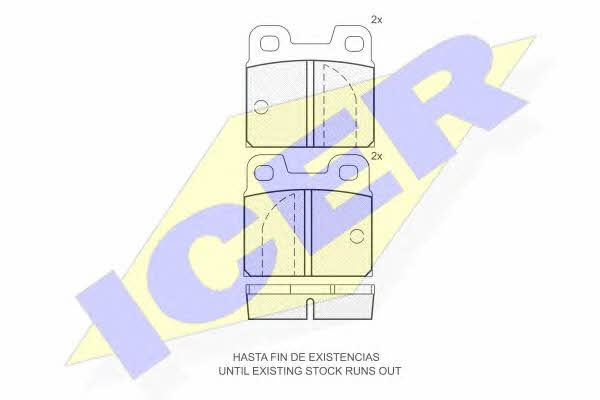 Icer 180199 Brake Pad Set, disc brake 180199