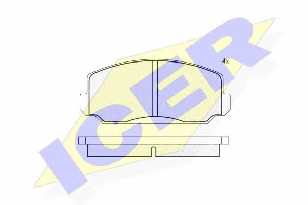 Icer 180229 Brake Pad Set, disc brake 180229