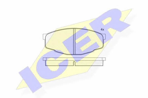 Icer 180353 Brake Pad Set, disc brake 180353