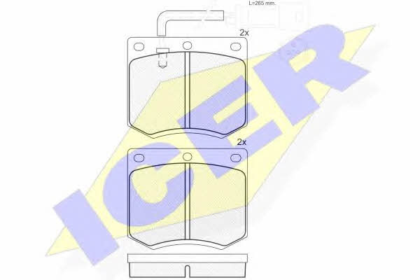 Icer 180402 Brake Pad Set, disc brake 180402