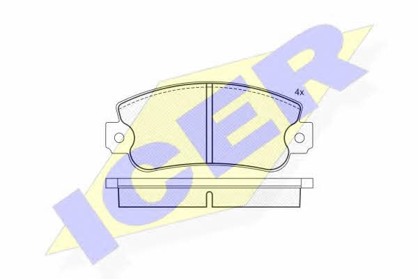 Icer 180496 Brake Pad Set, disc brake 180496